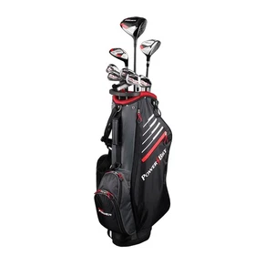PowerBilt Golf Men's Pro Power Set - Driver, Wood, Hybrid, Irons, Putter & Bag