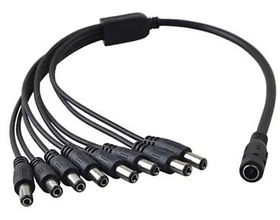 DC 12V 5A UL Power Supply Adapter or 8 Split Cable For CCTV Security Camera NVR