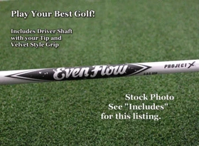 Project X EvenFlow T1100 White Driver Shaft 75g 6.0 Stiff w/Adapter Tip NEW