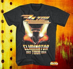 New ZZ Top Eliminator 1983 1984 Tour Concert Rock Mens Vintage Classic T-Shirt