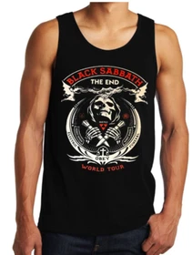 BLACK SABBATH THE END WORLD TOUR HEAVY  metal Band Black Tank Top Men's Sizes