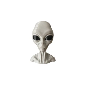 Gray Alien Bust 6" or 13" PETG 3D Printed &ndash; UFO Roswell Zeta Reticuli Decor