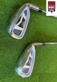 DEMO Mens 3 & 4 Wide Sole Irons Set; Right; Steel or Graph Shafts Any Size, Flex