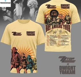 ZZ Top Dos Amigos Tour 2026 3D T-Shirt OM2178