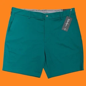 Walter Hagen Wrinkle Resistant 9&rdquo; Inseam Men&rsquo;s Golf Shorts - Green