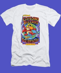WMMS Cleveland Buzzard 50th Anniversary Limited Edition Cotton T -Shirt