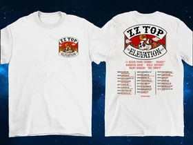 2 Sides ZZ Top 2025 Tour The Elevation Shirt White Unisex S-5XL