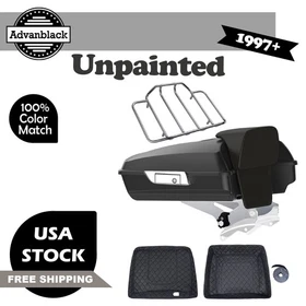Unpainted Razor Rear Tour Trunk Pack Top Box Fits Harley Street Road Glide 1997+