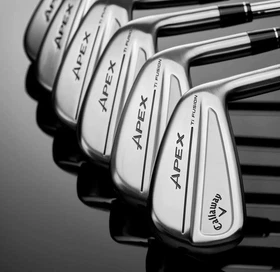 Callaway Apex Ti Fusion 250 Plated Irons Aerotech Steelfiber Shaft/Length/Lie