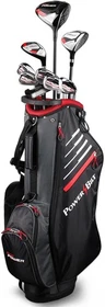 Powerbilt Pro Power Mens Complete Golf Club Set RH/LH Standard/Tall w/Stand Bag