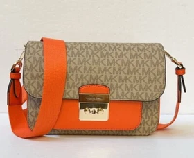 MICHAEL KORS SLOAN EDITIOR MEDIUM FLAP SHOULDER CROSSBODY MESSENGER BAG