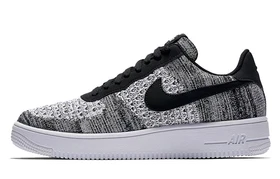 Nike Air Force 1 Flyknit 2 Black Pure Platinum - AV3042-001 New Sizes