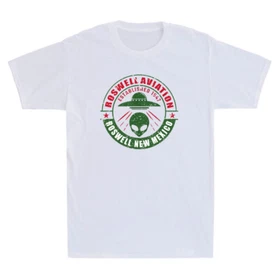Roswell Aviation Established 1947 Roswell Alien UFO Geek Vintage Men's T-Shirt