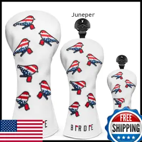 B0B6B6185D ALIENNANA Golf Wood Head Covers Driver Hybrid Flag
