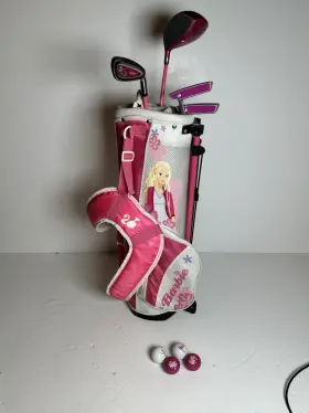 G8BAG35 BARBIE Junior Golf Club Set Bag Balls Kids Starter