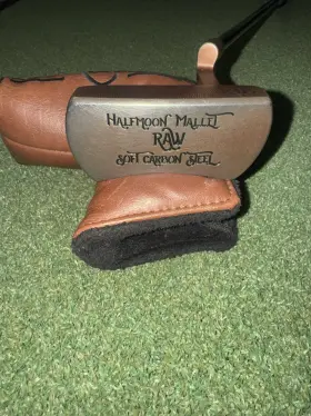 436614 BETTINARDI Halfmoon Mallet Raw Carbon Steel Putter