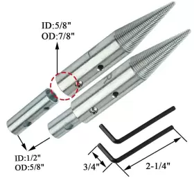 630282689107 BLSGBUIDING Spindle Adapter Buffing Wheel Bench #3