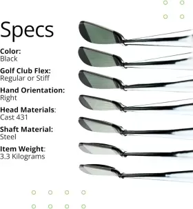 696398722404 BOMBTECH Golf Iron Set Right #2