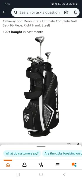 194518961608 CALLAWAY Calloway Golf Mens Strata Intro Set