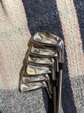 I90CW CALLAWAY Apex Pro Iron Set Steelfiber Shafts