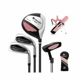 SP38122PI COSTWAY Junior Golf Club Set Rain Hood Right Kid