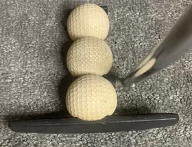 3-BALL DAVE PELZ Forced Balance Putter Training Aid Game Tool #3