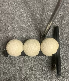 3-BALL DAVE PELZ Forced Balance Putter Training Aid Game Tool