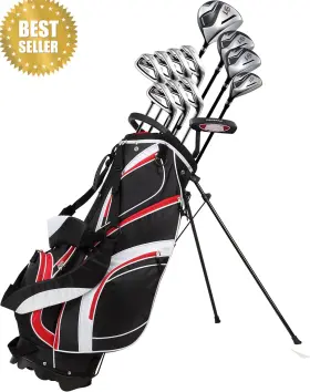 78000 GOLF Mens Club Set Rh Titanium Driver Woods Hybrid Bag