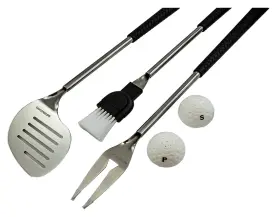 B000F3S8BA GOLF GIFTS GALLERY Bbq Set Club Handles