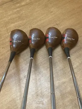 80750 H-B POWERBILT Persimmon Driver Wood Set Steel Shafts