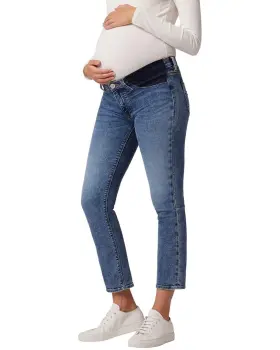 TDFJO28299-JO2 HUDSON Womens Nico Maternity Straight Leg Jean TDFJO28299-JO2 HUDSON Womens Nico Maternity Straight Leg Jean