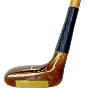 18-HBW KEEBLER Promotional Golf Hickory Wood Shaft Rh Putter #3