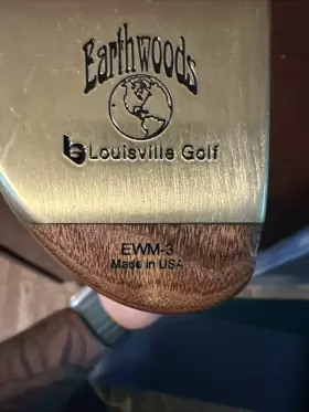 EWM-3 LOUISVILLE Cherry Wood Golf Earthwoods Mallet Putter #2