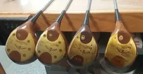 SSW1 MACGREGOR Velocitized Tommy Armour Persimmon Wood Set Rh