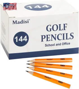 313037498444 MADISI Golf Half Pencils Mini Sharpened
