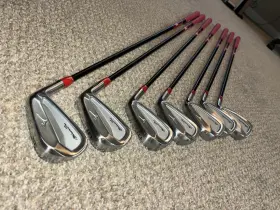 TGI-95 MIZUNO Pro Iron Set Clubs Kbs Graphite Shafts Pink