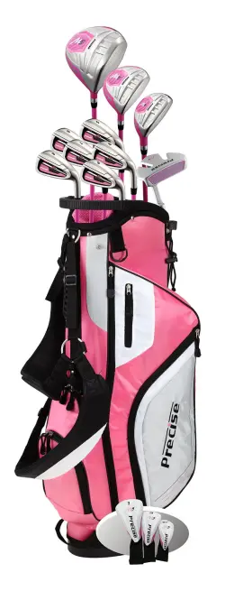 092115442141 PRECISE Top Line Ladies Pink Right Golf Club Set