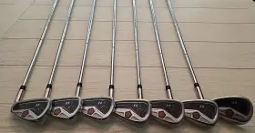 3184-E7OI T11 Mens Powerback Golf Clubs Iron Set Flex Steel