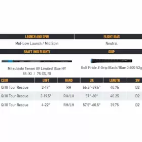 M1424909 TAYLORMADE Mens Tour Rescue Rh Tensei #2