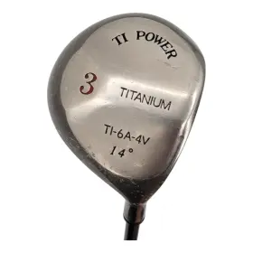 TI-6A-4V TI POWER Titanium Wood Mens Rh Graphite Shaft Swing TI-6A-4V TI POWER Titanium Wood Mens Rh Graphite Shaft Swing