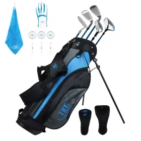 TKG003L TKG Sports Youth Golf Club Set Stand Bag Rain Hood