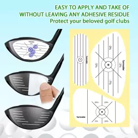 313048463431 TURMASTER Golf Impact Tape Set Clubs Stickers #3