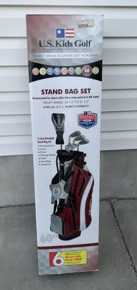 6.23.25 U.S. KIDS GOLF Club Stand Bag Junior Set Age Flaw