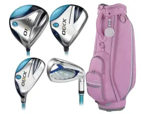 10-PIECE XXIO Women Ladies Pink Bag Set Club