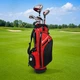 Orlimar Junior Golf Club Set Boys Ages 9-12 LH 8 Piece Red Black Complete Set