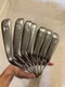 Raw finish TaylorMade P7MC 4-P iron set KBS Tour T x-stiff right-handed