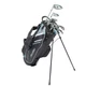 Tour Edge TE-200 Complete Package Women's Half Set -1" Silver Ladies RH Stand