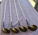 Vintage Golf Clubs Wilson Staff 15 Patty Berg 4200 Aqua-Bloc 1, 3, 4, 5 Wood Set