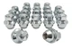 Eisen 12x1.5 One-Piece Chrome OEM Style Lug Nuts Compatible for Stock Steel W...