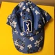 NWT PGA Tour Women's CAP Top Of The World Adjusts Blue Floral White O/S